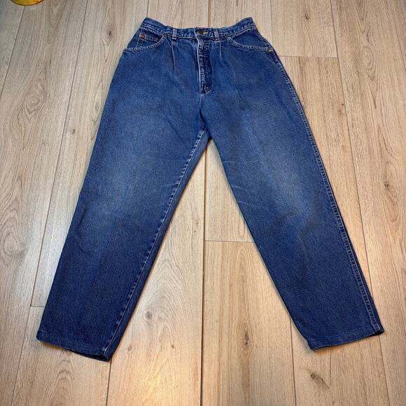 Lee Denim - Vintage USA Lee Women's High Rise Pleat Front Denim Jeans Rare Barrel Grunge